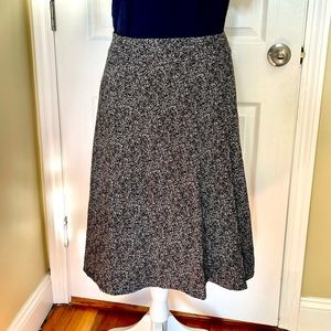 The Limited Grey Pleated Textured Skirt NWT